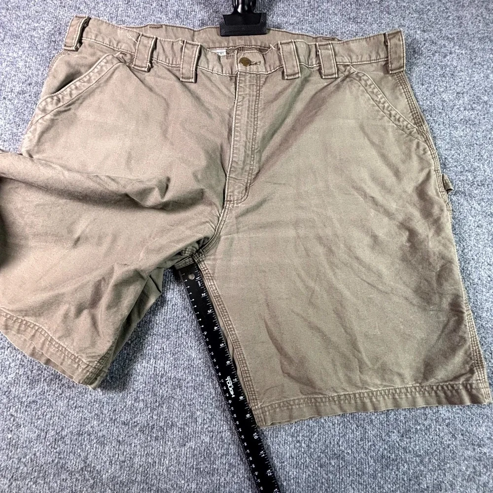 Carhartt Carpenter Shorts Men's 44 Brown Ripstop Workwear Utility Technician